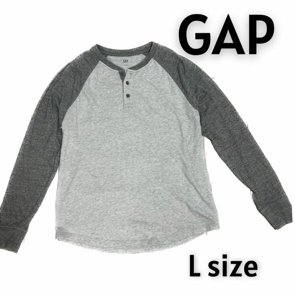 GAP ヘンリーネックTシャツ　L 美品