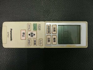 中古 Panasonic パナソニック エアコン ナノイー ECONAVI リモコン A75C3957 管理No.38685