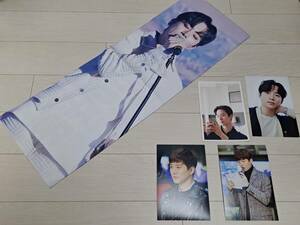 2PM★ジュノ マスター スローガン(約60X20cm) 応援タオル 生写真 SET★JUNHO フォト PHOTO 写真 グッズ レアマスタ二ム