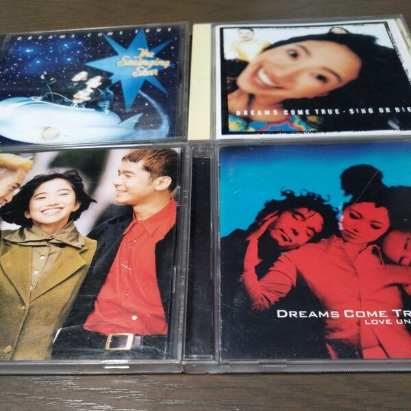 【送料込み】DREAMSCOMETRUE「MILLIONKISSES」「LOVE UNLIMITED」「SING OR DIE」「TheSwinging Star」4枚セット