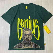 米国新進気鋭ブランド 【L】 Bricks & Butter ブリックス＆バター 半袖 グラフィック Tシャツ GENIUS ジーニアス 緑 USA正規品 HIPHOP_画像1