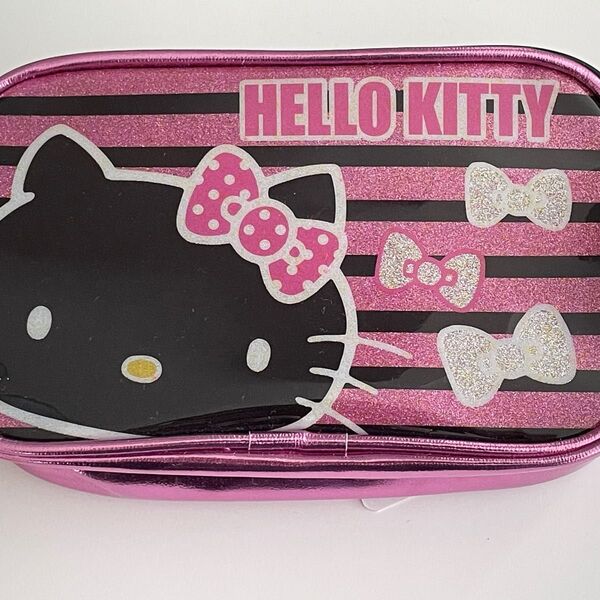 ★GW前4/30最終!! HELLO KITTY ラメスクエアポーチ