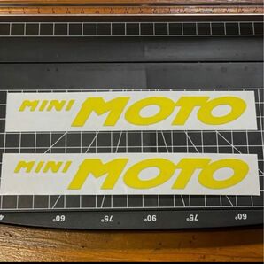 mini MOTO ステッカー　イエロー