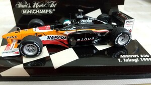 1/43.MINICHAMPS ミニチャンプス ARROWS アローズ A20 T.虎之助 TaKagi 髙木 1999 現状品 画像確認.商品説明.自己紹介必読下さい