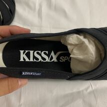 KISSA SPORT キサスポーツ　ストライプパンプス　黒　22㎝　箱入り_画像6