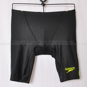 K1844-12# прекрасный товар speedo скорость FLEXΣ2jama-2 половина леггинсы .. купальный костюм Fina одобрение SC62050F черный × прозрачный зеленый S