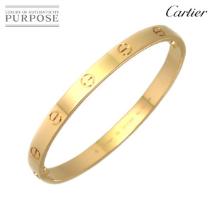 カルティエ Cartier ラブ ブレス #18 K18 YG イエローゴールド 750 新型 ブレスレット バングル Love Bracelet 【証明書付き】 90199793