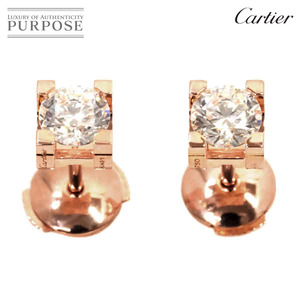  Cartier Cartier Cdu diamond 0.54ct/0.54ct D/VVS2/3EX earrings K18 PG 750 Earrings Pierced[ certificate judgment document ] 90201124