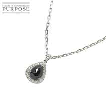 ブラックダイヤ 1.75ct ダイヤ 0.30ct K18 WG ネックレス 40cm ホワイトゴールド 750 Diamond Necklace 90203947_画像1