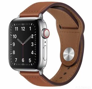 Apple Watch iPhone レザーバンド 腕時計 ベルト Apple 38mm 40mm 41mm レザー 本革 ボタン