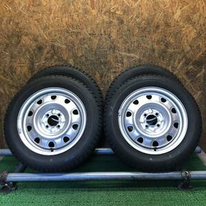 BS　ICEPARTNER　2　185/60R15　84Q　15×5.5J　100/4H　鉄ホイール付き4本価格　V-326　福岡　★引き取り大歓迎★　アクア　ヴィッツ等に