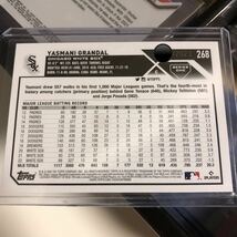 2023 Topps Series 1 Baseball YASMANI GRANDAL Gold Parallel #268 /2023 WHITE SOX._画像3