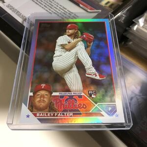 2023 Topps Series 2 Bailey Falter RC #643 Rainbow Foil Parallel PHILLIES.