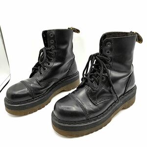 Dr.Martens ドクターマーチン CRAZY BOMB クレイジーボム 8ホール UK7 厚底ブーツ ブラックステッチ メンズ