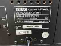 ◆　TEAC CDレコーダー ターンテーブル LP-R550USB カセットプレーヤー　動作品中古_画像8