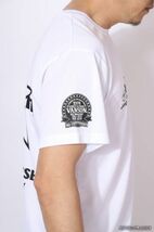 VANSON ドライメッシュ 半袖 Tシャツ VS22808S ホワイト×ブラック【XLサイズ】バンソン_画像9