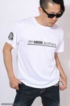 VANSON ドライメッシュ 半袖 Tシャツ VS22808S ホワイト×ブラック【XLサイズ】バンソン_画像2