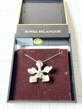 K ★レア★ 海外製　刻印あり　ROYALSELANGOR ネックレス　♯145 送料185円〜　アンティーク　ビンテージ_画像2