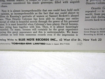 09F044 BLUE NOTE ブルーノート [BST84225] THE ORNETTE COLEMAN TRIO Vol.2 長期保管品 現状 1点限り 売り切り_画像9