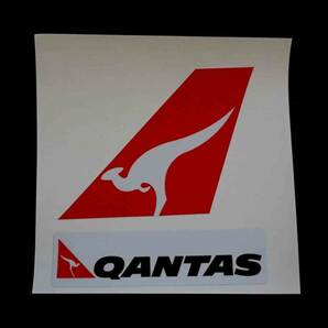 赤白Qtカンガルー■２枚セット■カンタス航空 Qantas オーストラリア ステッカー■エアライン飛行機■海外旅行 留学 スーツケース貼付の画像7