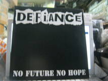 DEFIANCE ディファイアンス / NO FUTURE NO HOPE ドイツ盤LP Poison Idea Cluster Bomb Unit Resist Dog Soldier Deprived Riffs _画像1