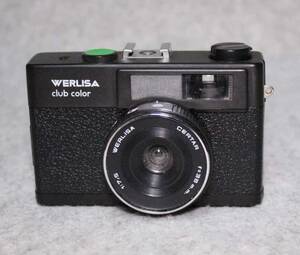 i[ei872]カメラ WERLISA club color 　ウェルリサ　クラブカラー　 CERTAR 38mm f7.5 スペイン製　ESPANA 希少　Spain CAMERA