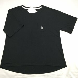 【送料無料】【新品】US.POLO.ASSN レディース半袖Tシャツ　　 4L　　ブラック★12213