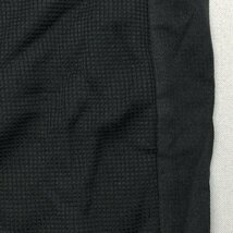 【送料無料】【新品】Kaepa メンズ半袖ハーフジップシャツ(メッシュ素材 吸水速乾 UVカット）　　Ｍ　　ブラック★34208_画像3