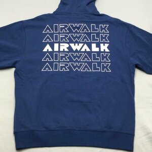 【送料無料】【新品】AIRWALK メンズパーカートレーナー（裏毛素材 コットン100％）　　M　 　ダークブルー★31304