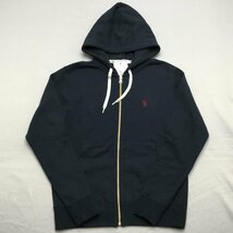 【送料無料】【新品】US.POLO ASSN レディース裏毛パーカージャケット（コットン100％）　　M　　ネイビー★23322_画像1