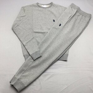 [ Hokkaido * Okinawa кроме бесплатная доставка ][ новый товар ]US.POLO.ASSN мужской футболка костюм ( сделано в Японии обратная сторона шерсть материалы хлопок 100%) M HGY*23332