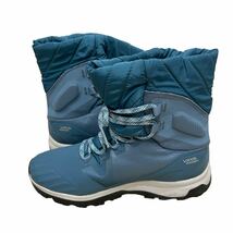 AM107 サロモン SALOMON VAYA POWDER WATERPROOF 防寒ブーツ レディース 登山靴 US8 25cm ブルー系 良好_画像4