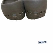 AM579 crocs クロックス メンズ サンダル 9 約 27cm ダークブラウン ラバー_画像10