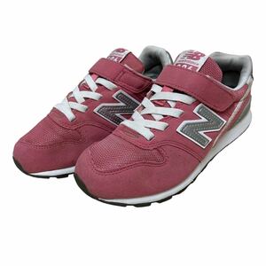 AM660 newbalance ニューバランス キッズ ジュニア YV996 20cm ピンク シルバー ベルクロ