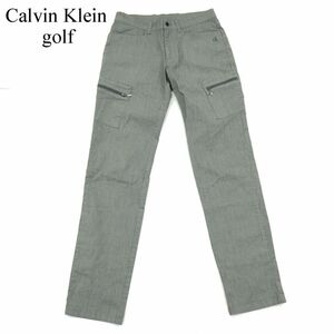 Calvin Klein golf カルバンクライン ゴルフ 通年 ストレッチ★ ストライプ カーゴ スラックス パンツ Sz.79　メンズ　A3B04147_8#R