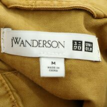 【新品 20AW】 UNIQLO × JWANDERSON ユニクロ JWアンダーソン 通年 ウォッシュ コットン ワーク ジャケット Sz.M　メンズ　A3T09831_8#O_画像6