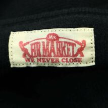 H.R.MARKET ハリウッドランチマーケット H刺繍 ストレッチ フライス 長袖 カットソー Tシャツ Sz.3　メンズ ネイビー 日本製　A3T09929_8#F_画像5