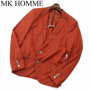 MK HOMME ミッシェルクラン オム 通年 背抜き★ アンコン テーラード ジャケット ブレザー Sz.48　メンズ　A3T09992_9#O