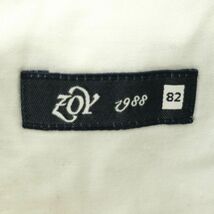 ZOY ゾーイ 秋冬 ウール★ チェック テーパード スラックス パンツ Sz.82　メンズ ゴルフ　A3B04389_9#Q_画像8