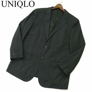 UNIQLO ユニクロ 秋冬 総裏★ REGULAR FIT ウール アンコン テーラード ジャケット Sz.XL　メンズ 大きいサイズ　A3T10557_9#N