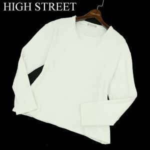 HIGH STREET ハイストリート 通年 総柄★ 長袖 ストレッチ カットソー ロンTシャツ Sz.LL　メンズ 日本製　A3T10607_9#F