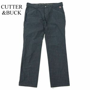 CUTTER&BUCK カッター＆バック 通年 千鳥チェック★ ストレッチ スラックス パンツ Sz.92　メンズ 大きいサイズ ゴルフ　A3B04605_9#R