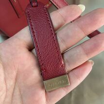 カルバンクライン　バッグ　レザー　大容量 レッド トートバッグ 牛革 レディースバッグ 高級感 高品質 Calvin Klein_画像8