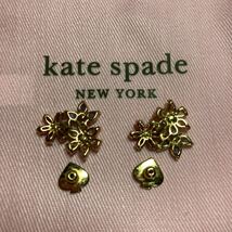 ケイトスペード ピアス ストーン　ビジュー　カラフル　ゴールド　レディース　kate spade 布袋　付属品中古美品　デザイン　アクセサリー_画像4