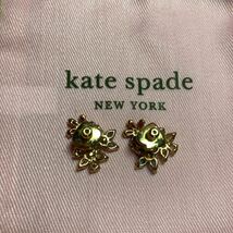 ケイトスペード ピアス ストーン　ビジュー　カラフル　ゴールド　レディース　kate spade 布袋　付属品中古美品　デザイン　アクセサリー_画像2