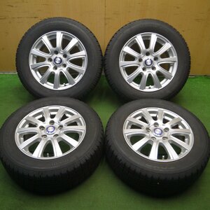 バリ溝！キレイ！9.5分★スタッドレス 195/65R15 トーヨー ガリット G5 JENEIGE weds 社外 アルミ 15インチ PCD114.3/5H★