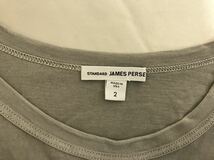 本物ジェームスパースJAMES PERSE トゥモローランドコットン半袖Tシャツメンズサーフアメカジミリタリービジネススーツグレー2Mアメリカ製_画像4