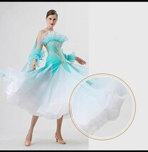 NEW 社交ダンスドレス・モダンドレス・スタンダードドレス オーダーメイド、サイズ撰択可 新品 最高品質modern-532_画像3