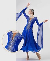 NEW 社交ダンスドレス・モダンドレス・スタンダードドレス オーダーメイド、サイズ撰択可 新品 最高品質modern-530_画像2
