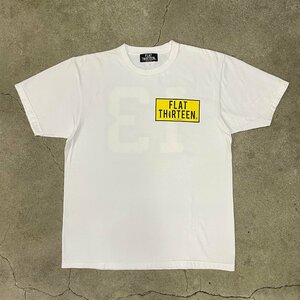 FLAT THIRTEEN Tシャツ WHITE L フラット サーティーン 白